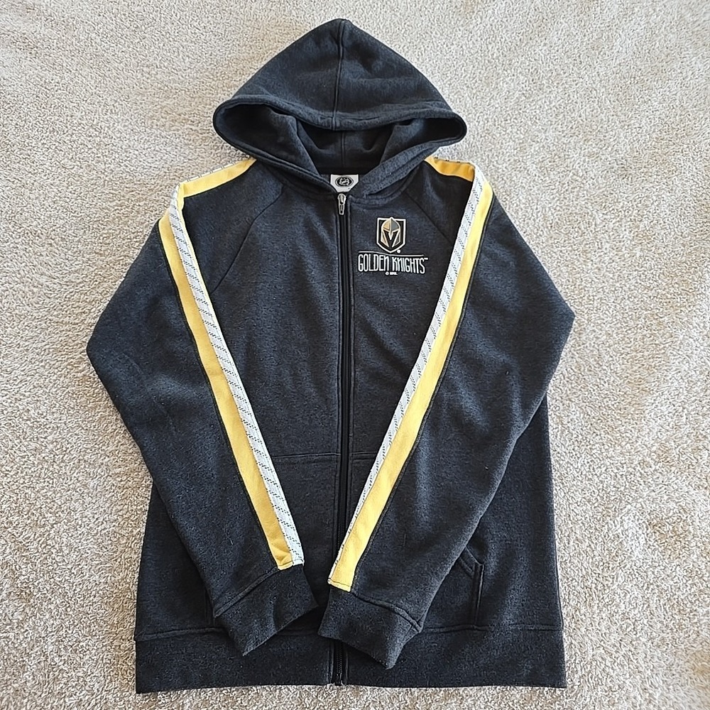 NHL Vegas Golden Knights Full-zip Hoodie Gray Women's Size M Hockey